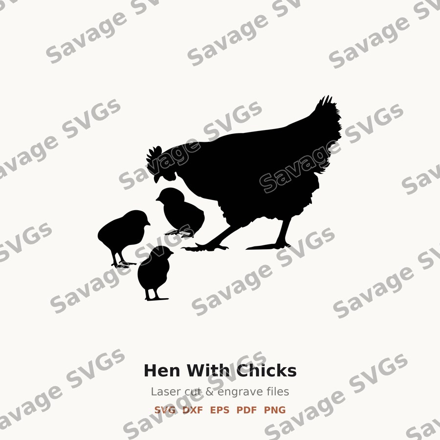 Hen With Chicks