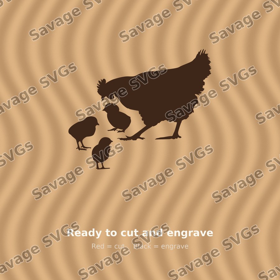 Hen With Chicks