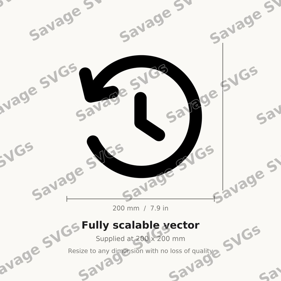 History Clock Icon