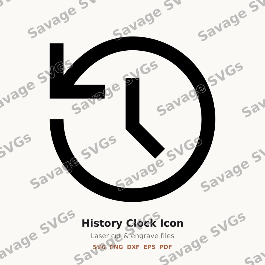 History Clock Icon