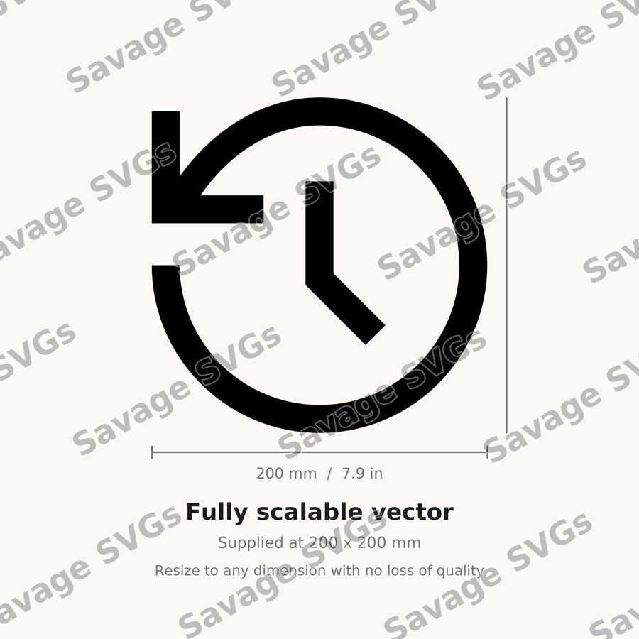 History Clock Icon