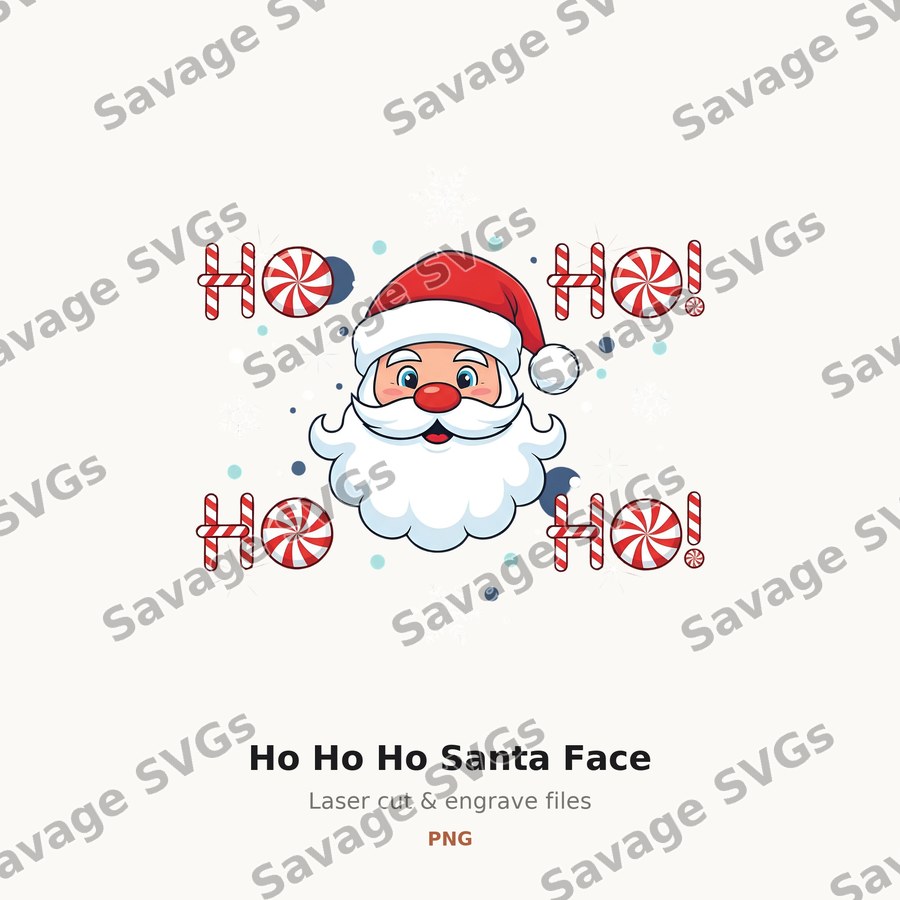 Ho Ho Ho Santa Face