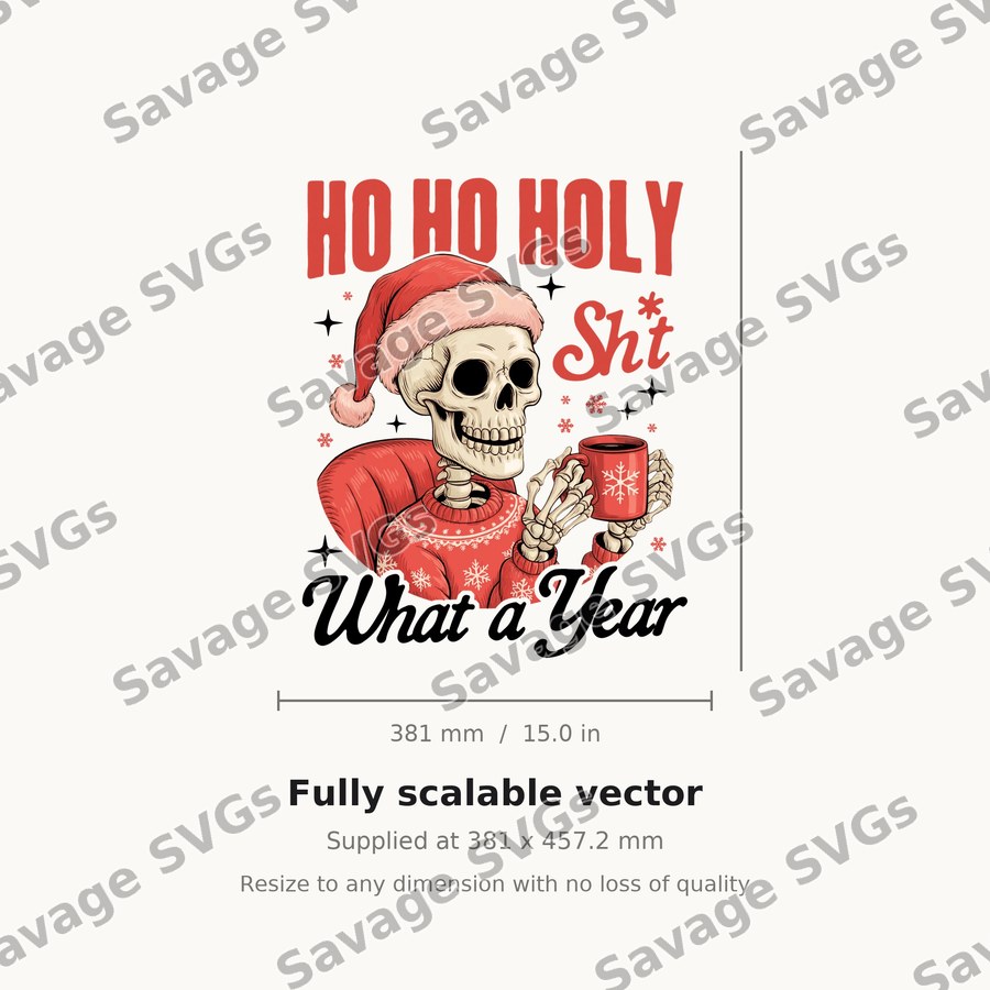 Ho Ho Holy Shit Skeleton