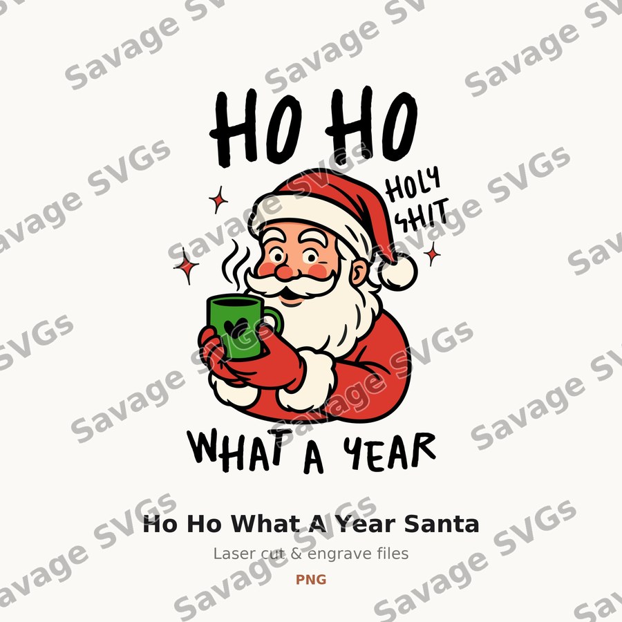 Ho Ho What A Year Santa