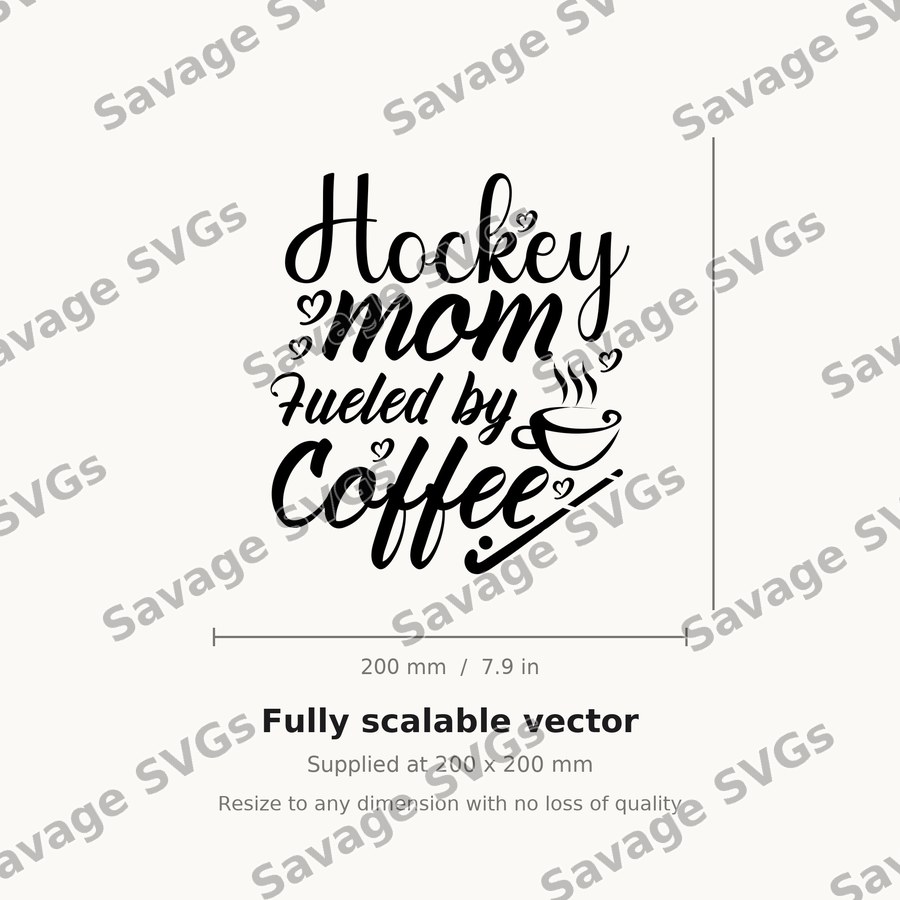 Hockey Mom Coffee Quote