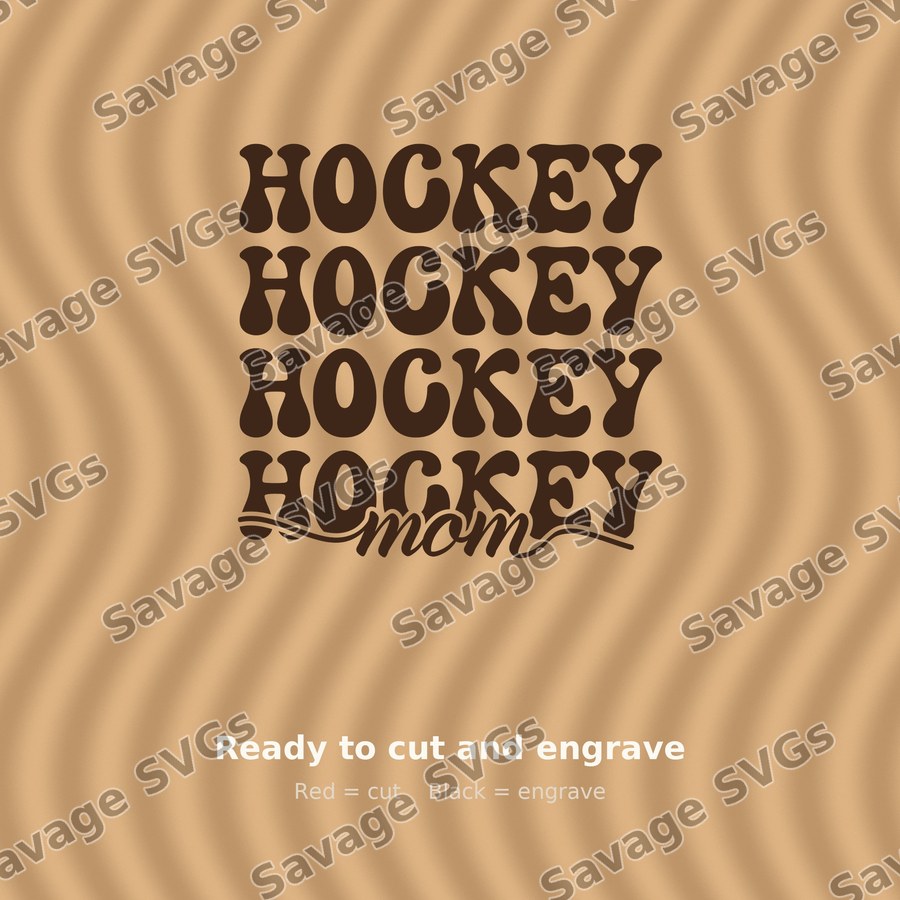 Hockey Mom Lettering
