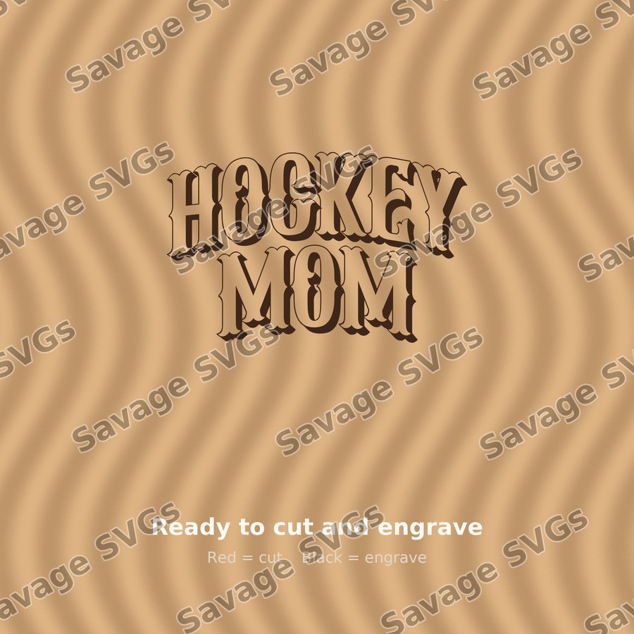 Hockey Mom Lettering
