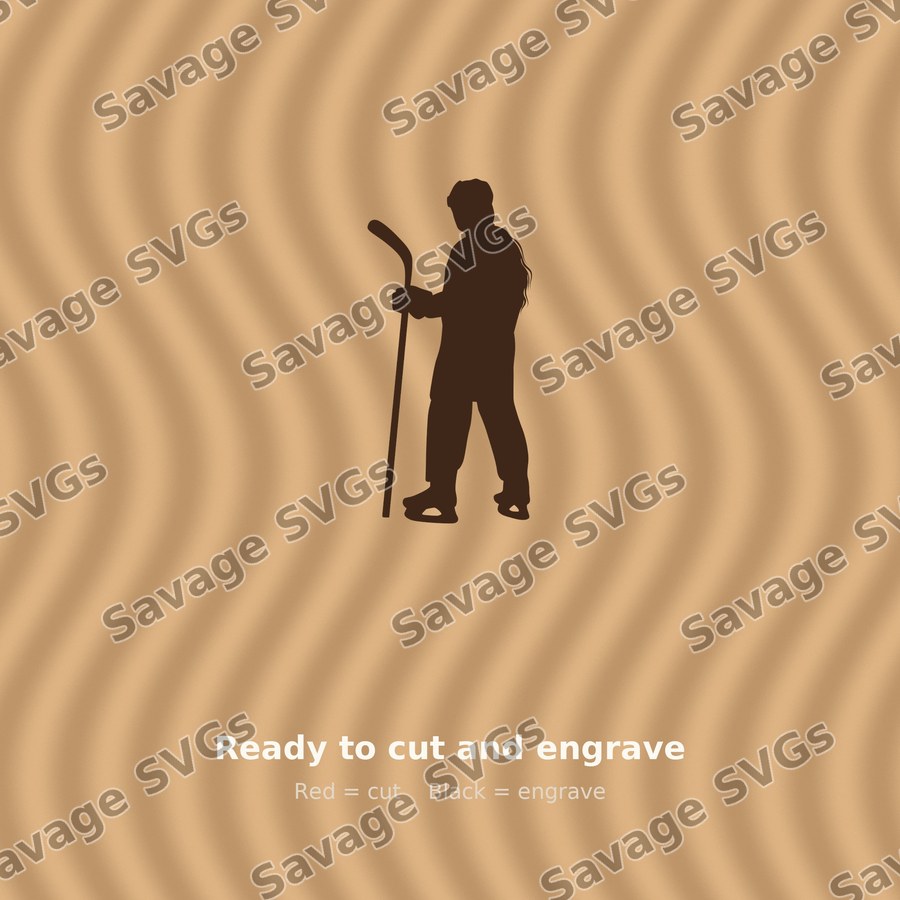 Hockey Player Silhouette