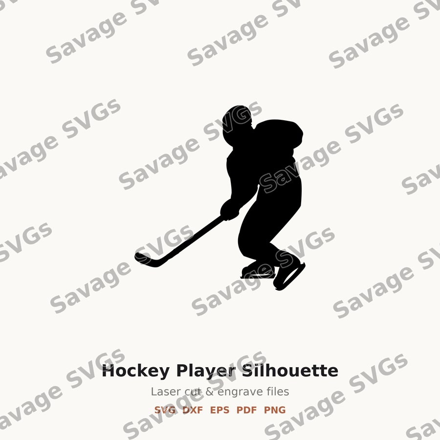 Hockey Player Silhouette