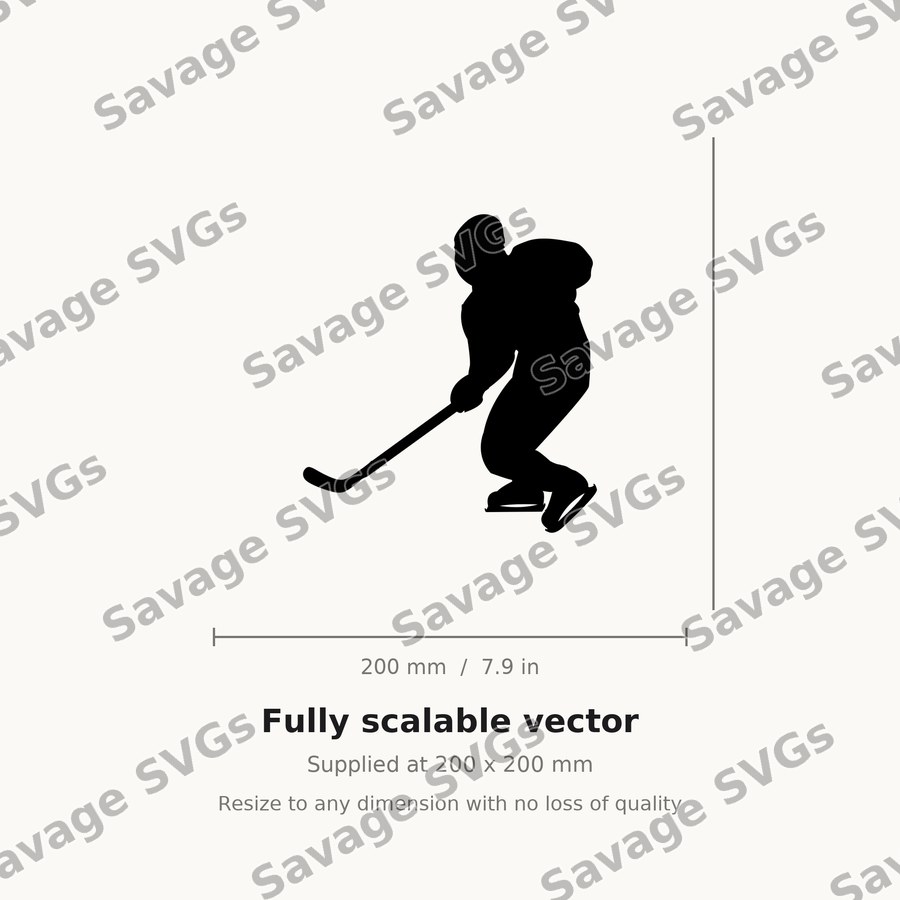 Hockey Player Silhouette