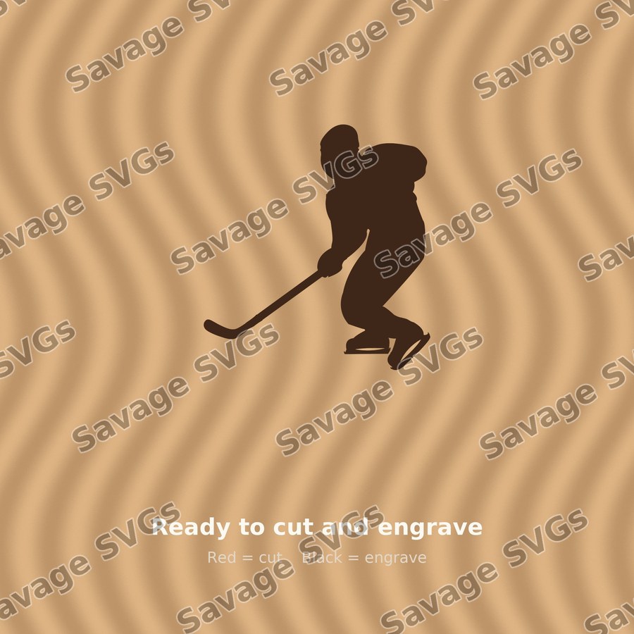 Hockey Player Silhouette