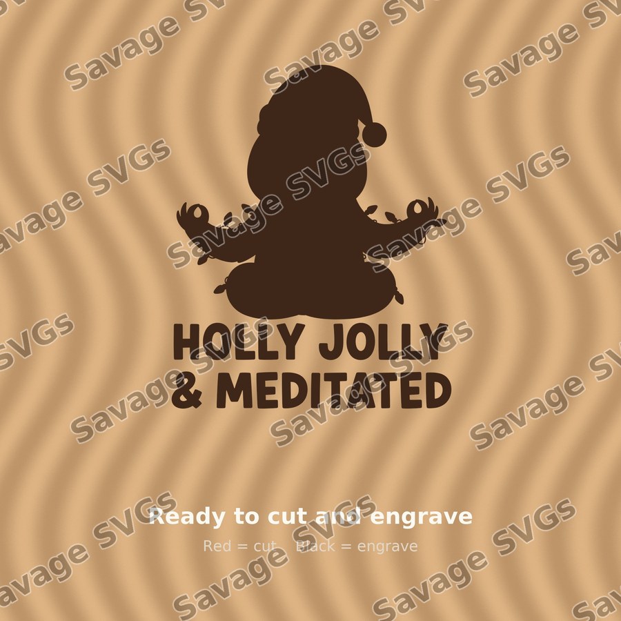 Holly Jolly Meditated Sloth