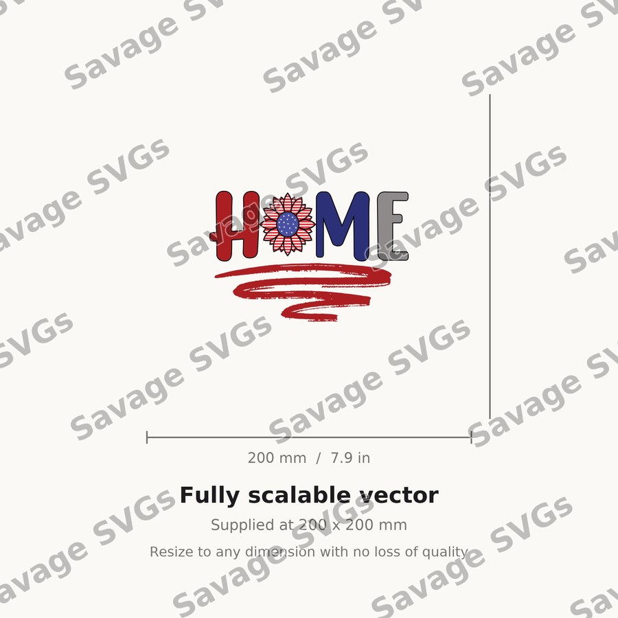 Home Patriotic Sunflower