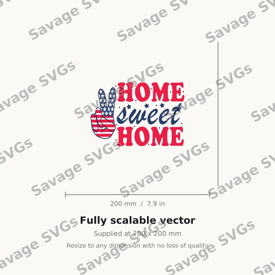 Home Sweet Home Peace Sign