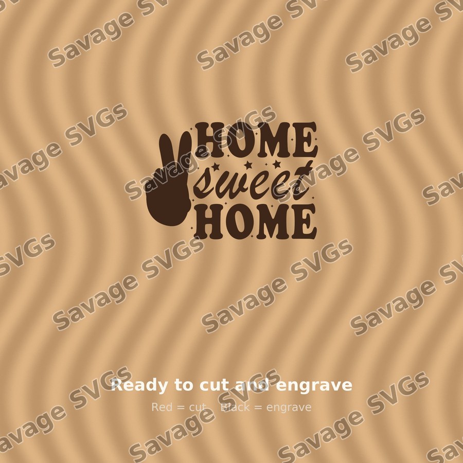 Home Sweet Home Peace Sign