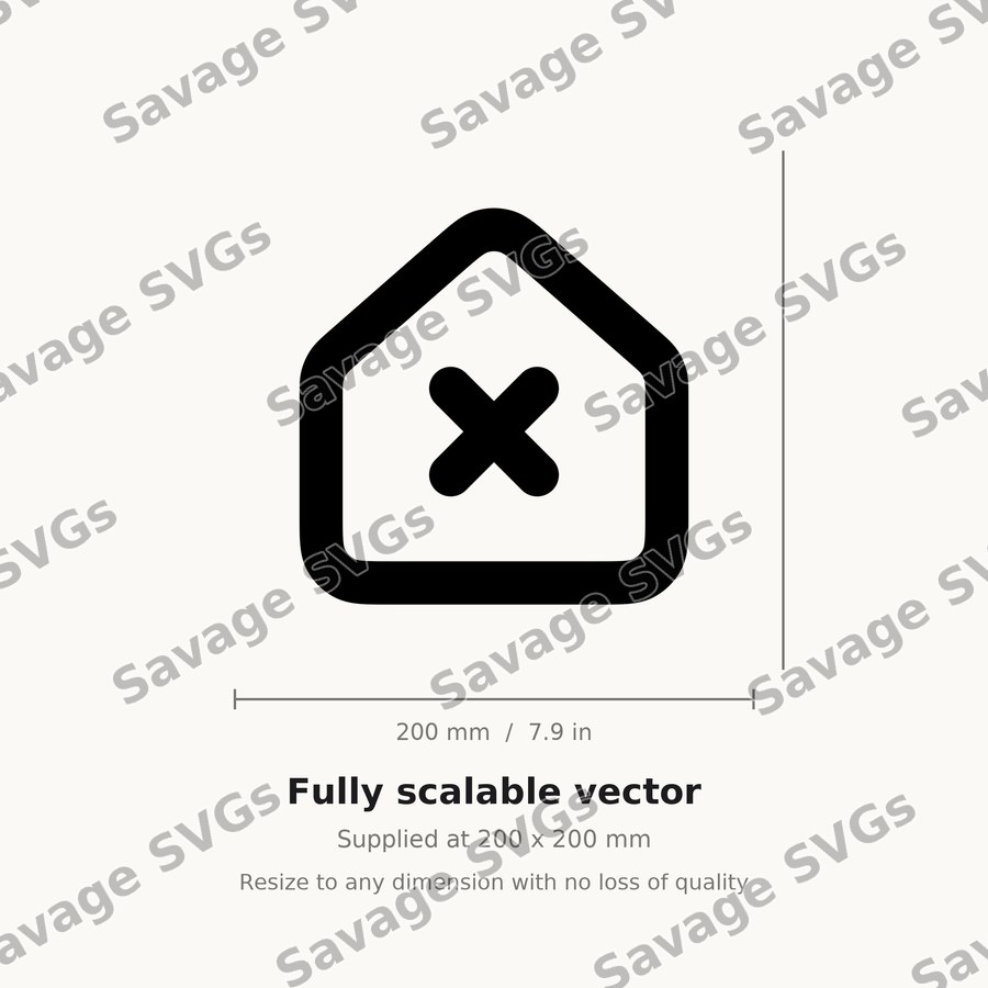House Delete Icon