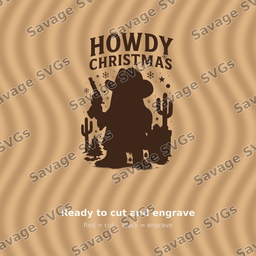 Howdy Christmas Ghost Cowboy