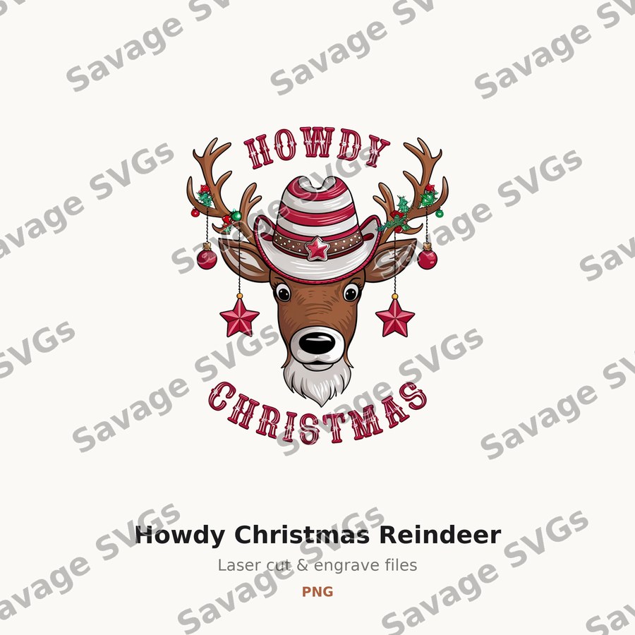 Howdy Christmas Reindeer