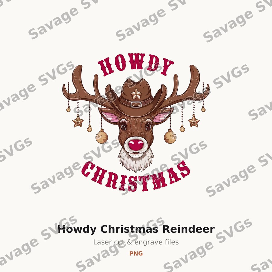 Howdy Christmas Reindeer