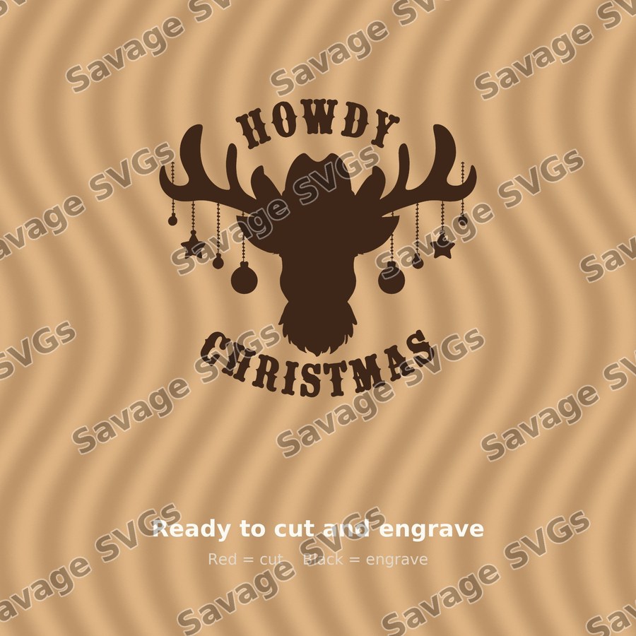 Howdy Christmas Reindeer