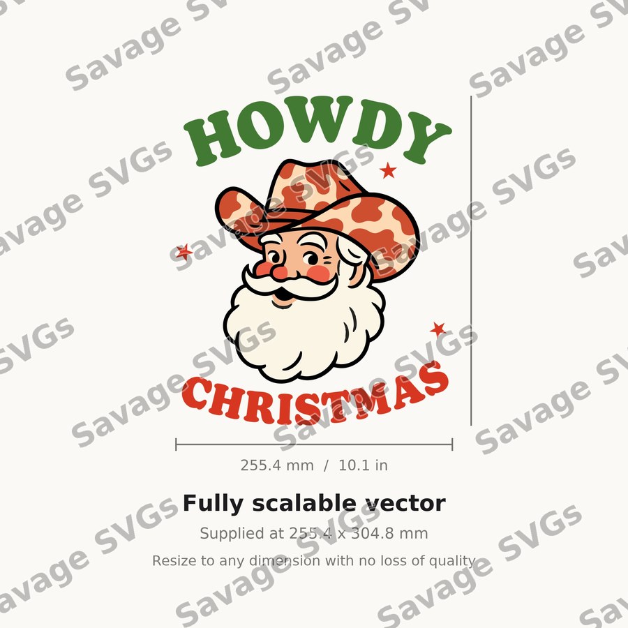 Howdy Christmas Santa