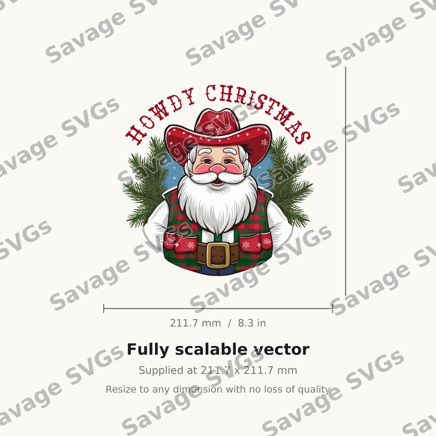 Howdy Christmas Santa