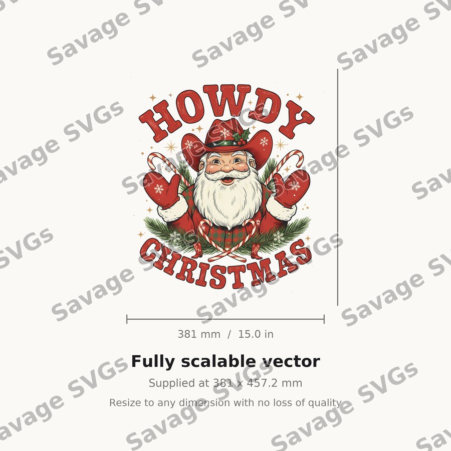 Howdy Christmas Santa