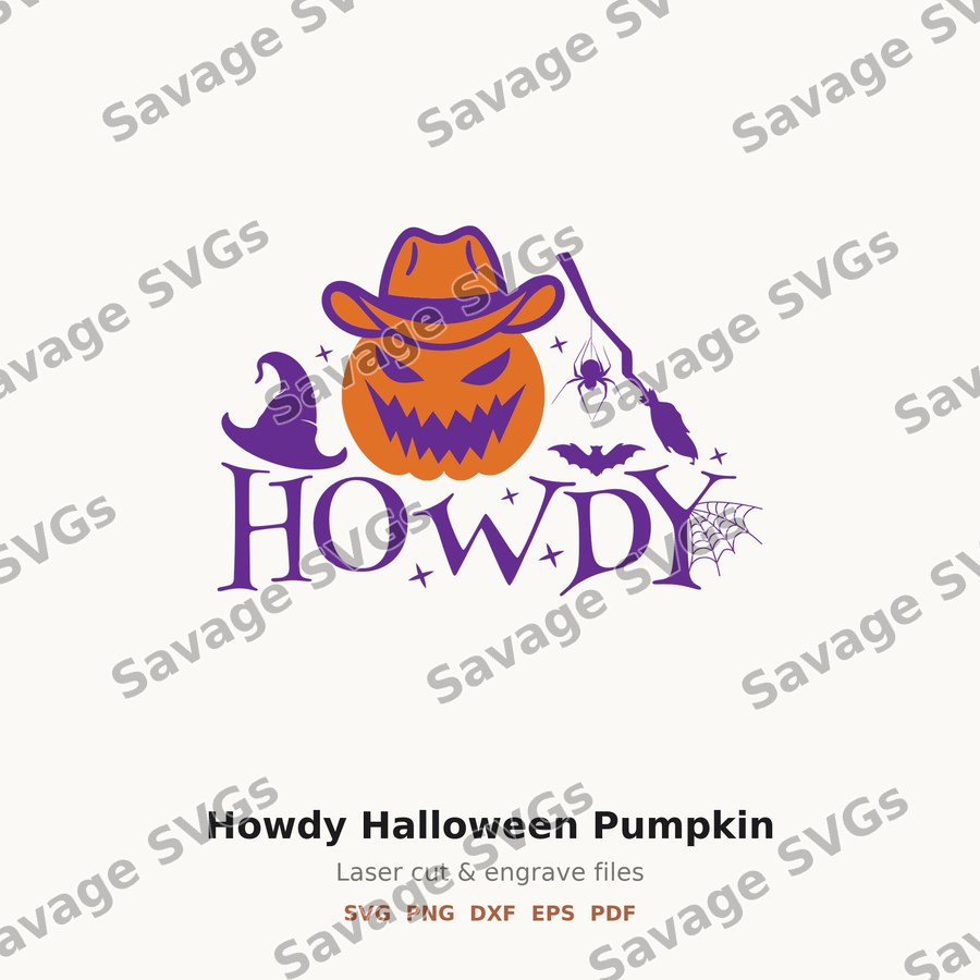 Howdy Halloween Pumpkin