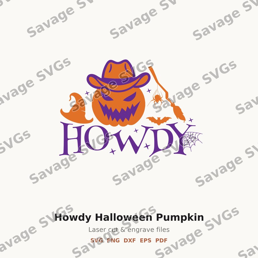 Howdy Halloween Pumpkin