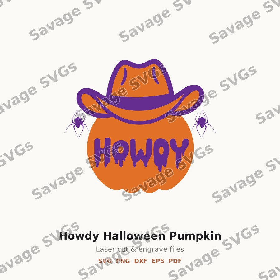 Howdy Halloween Pumpkin
