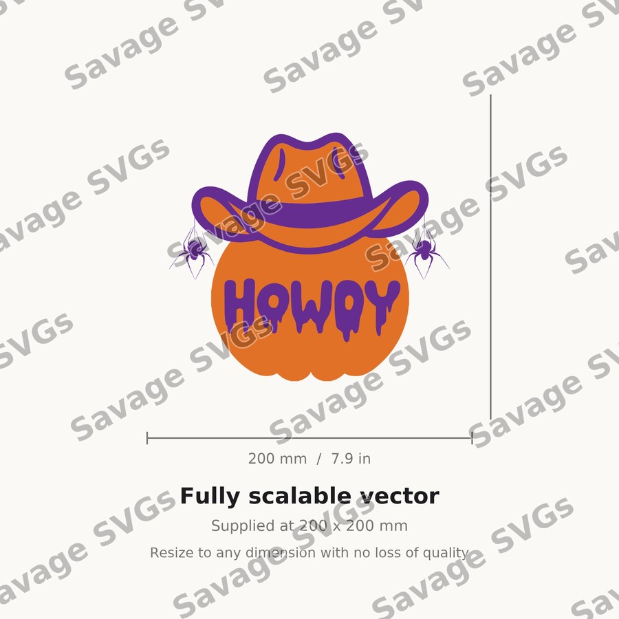Howdy Halloween Pumpkin