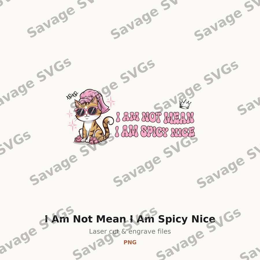 I Am Not Mean I Am Spicy Nice