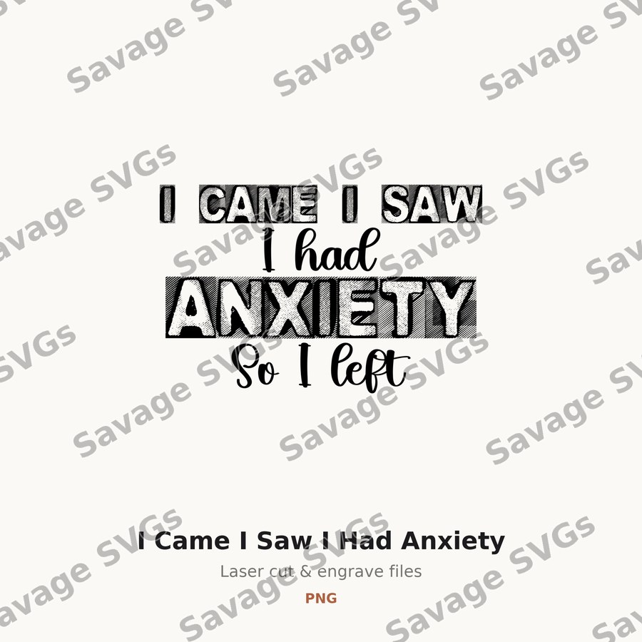 I Came I Saw I Had Anxiety
