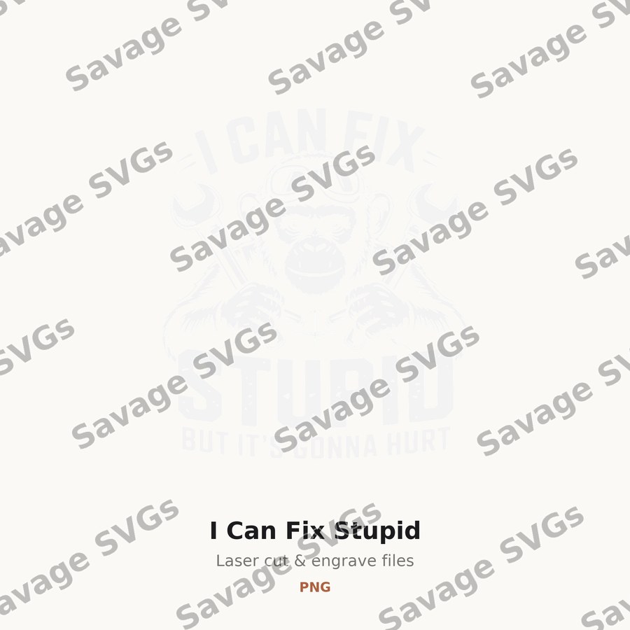 I Can Fix Stupid