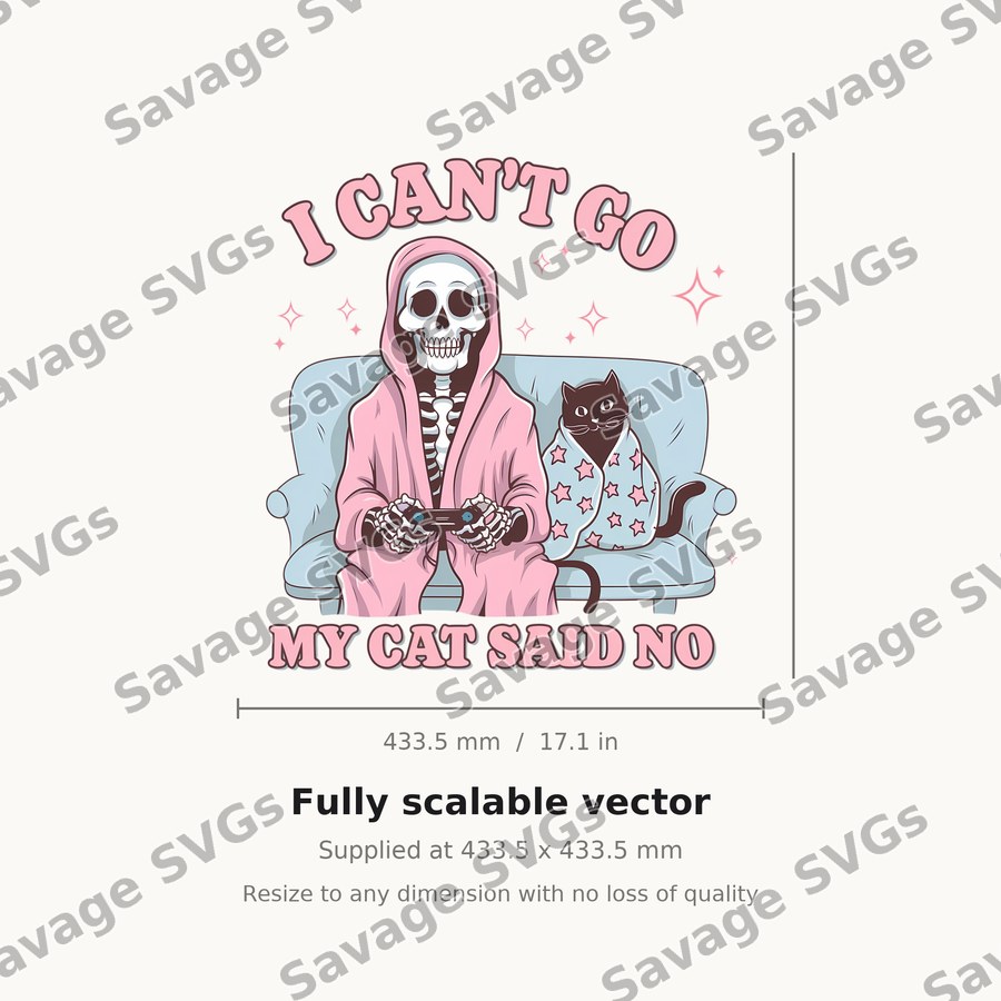 I Can't Go My Cat Said No