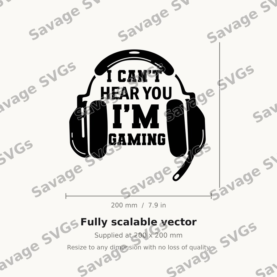 I Can't Hear You I'm Gaming