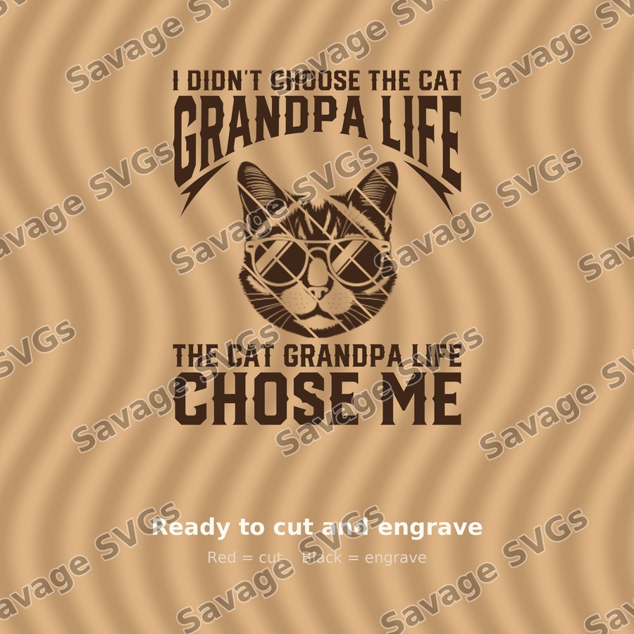 I Didn't Choose The Cat Grandpa Life