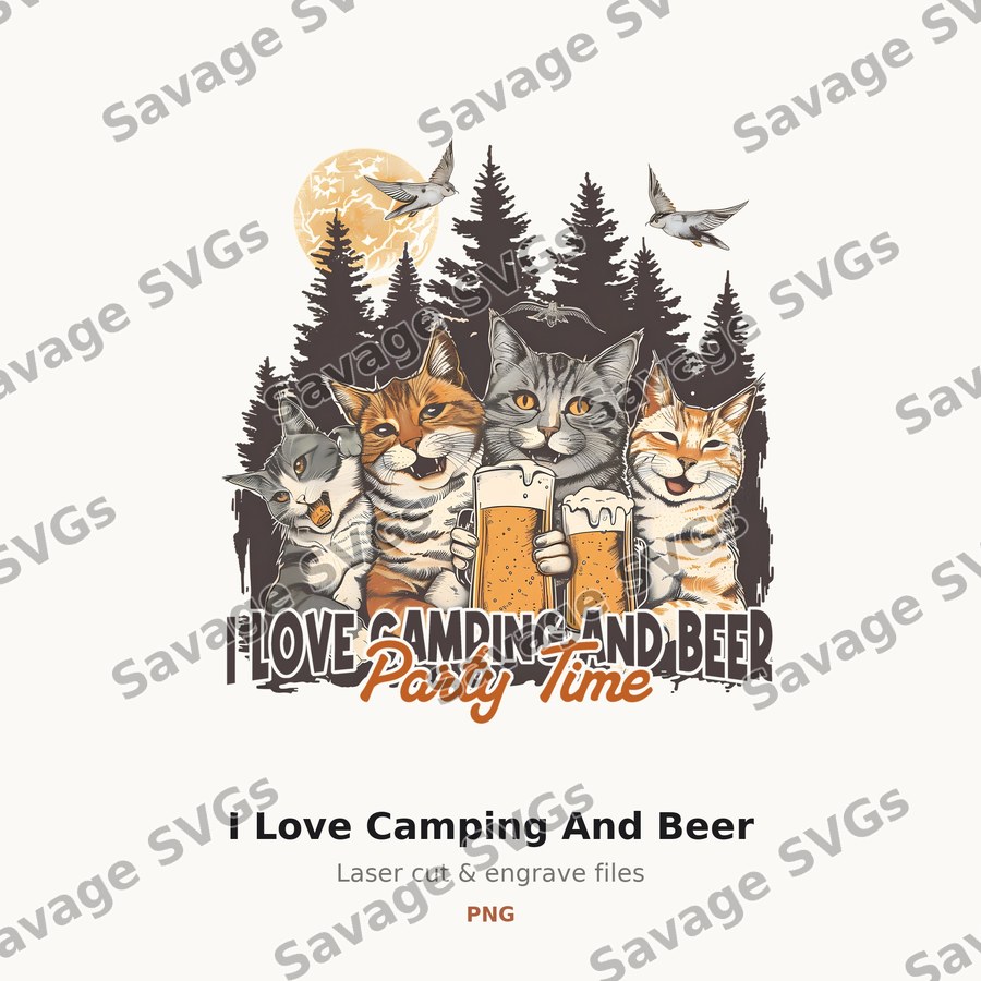 I Love Camping And Beer
