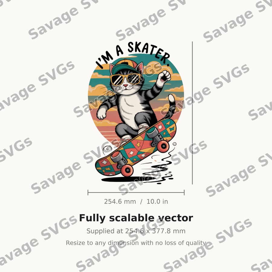 I'm a Skater Cat
