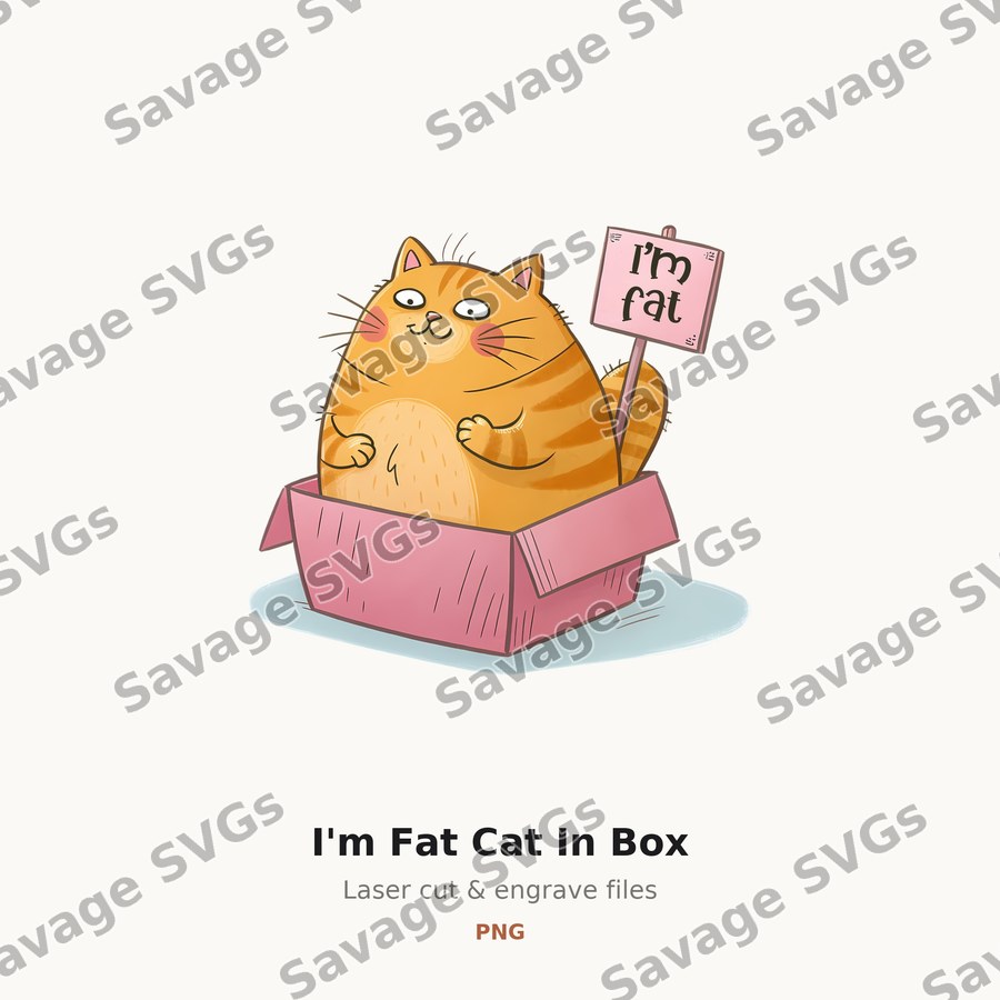 I'm Fat Cat In Box
