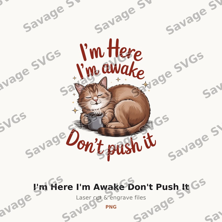 I'm Here I'm Awake Don't Push It
