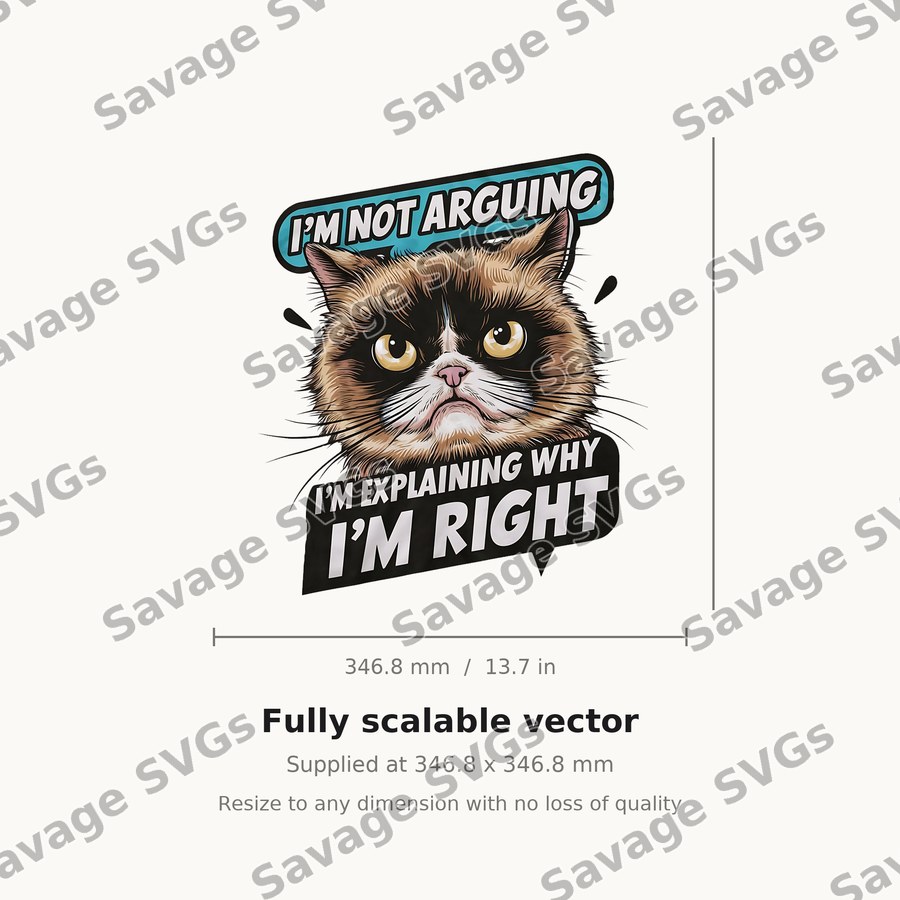 I'm Not Arguing Grumpy Cat