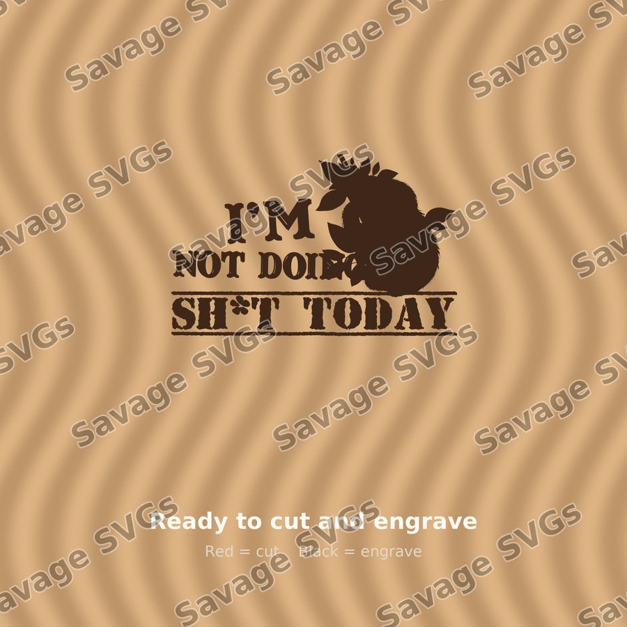 I'm Not Doing Sh*t Today