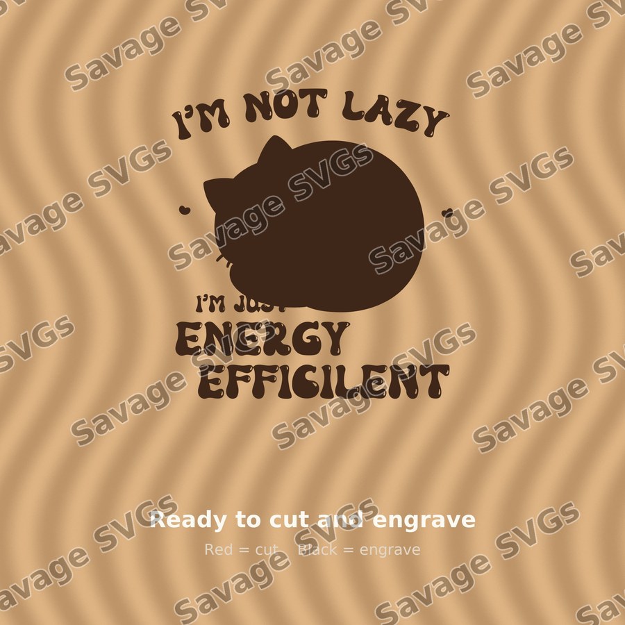I'm Not Lazy Cat