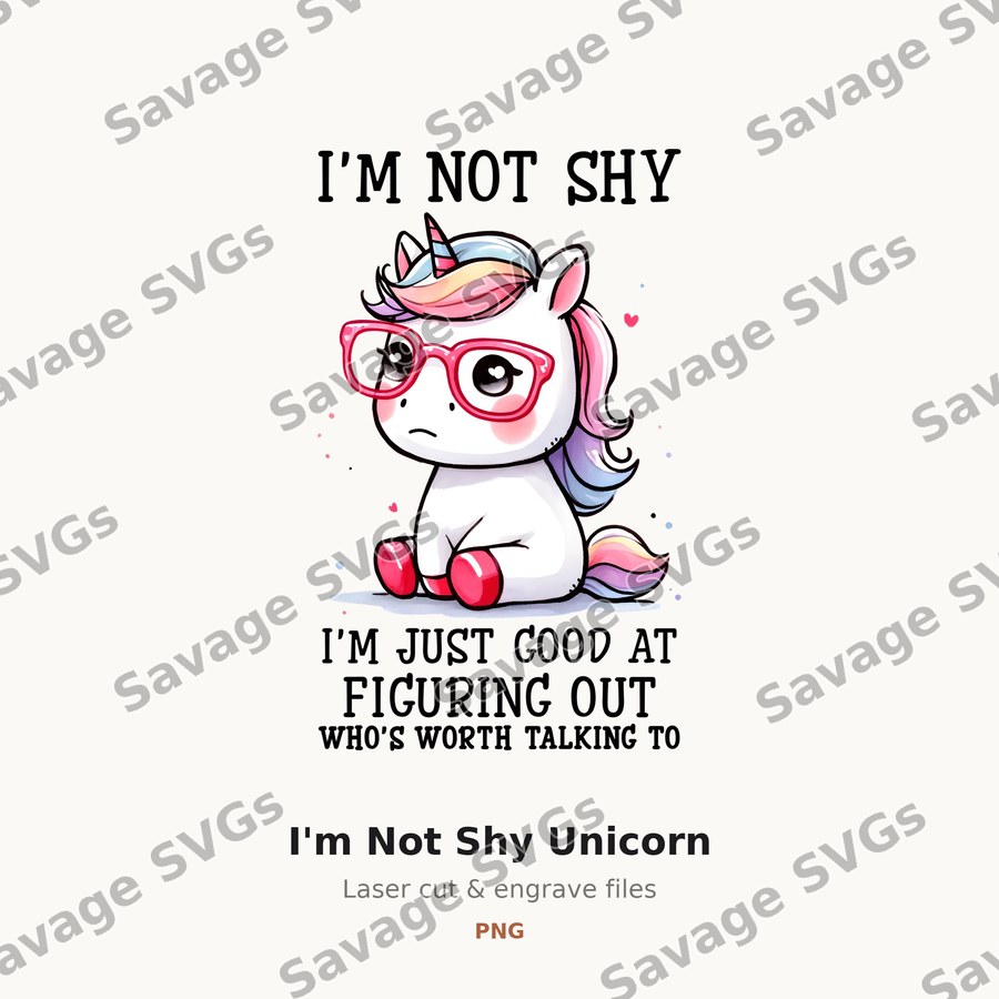 I'm Not Shy Unicorn