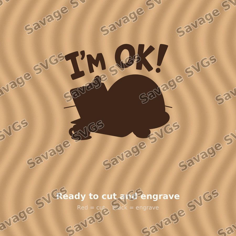 I'm OK Tired Cat