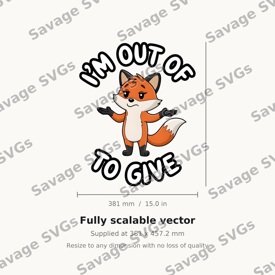 I'm Out Of To Give