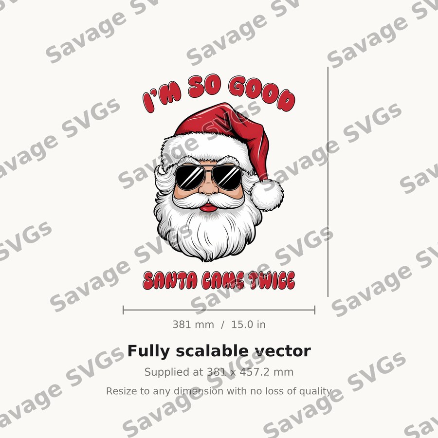 I'm So Good Santa Came Twice