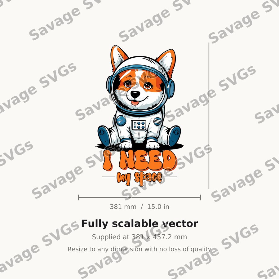 I Need My Space Corgi