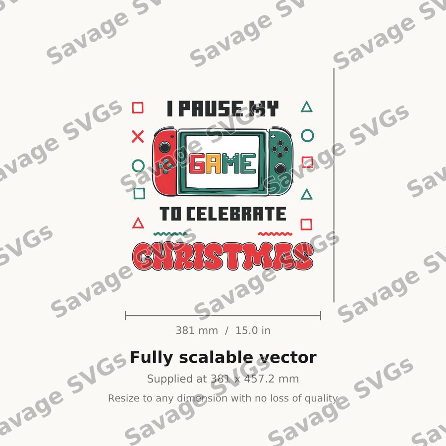 I Pause My Game To Celebrate Christmas